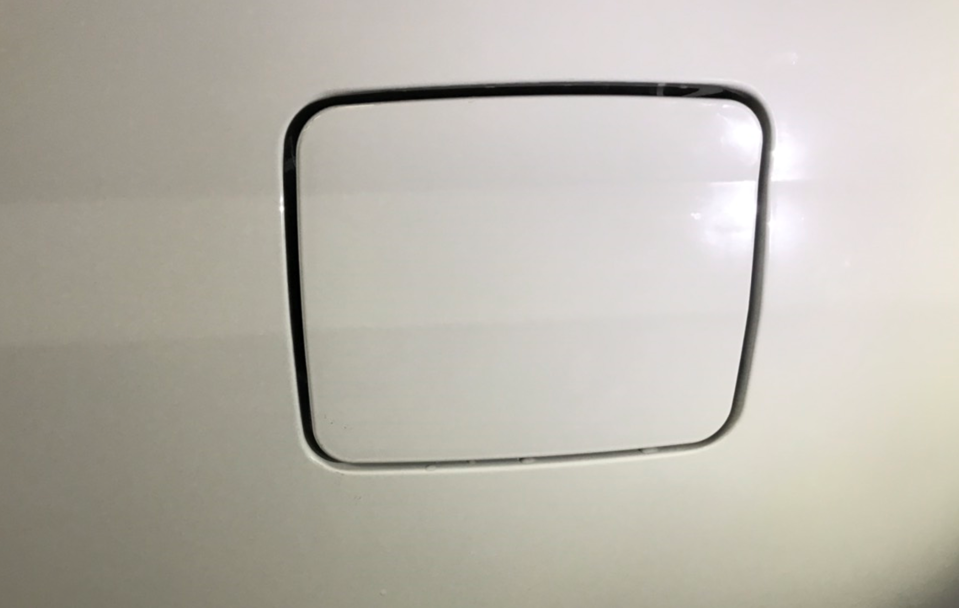 Figure 5: Fuel tank door made from compound designed for electrostatic painting and curing