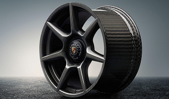 Figure 4: Porsche wheel frame from made of carbon fiber - higher strength with less weight